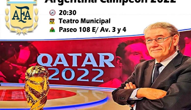 VICTOR HUGO MORALES LLEGA A VILLA GESELL CON LA CHARLA “ARGENTINA CAMPEÓN 2022”